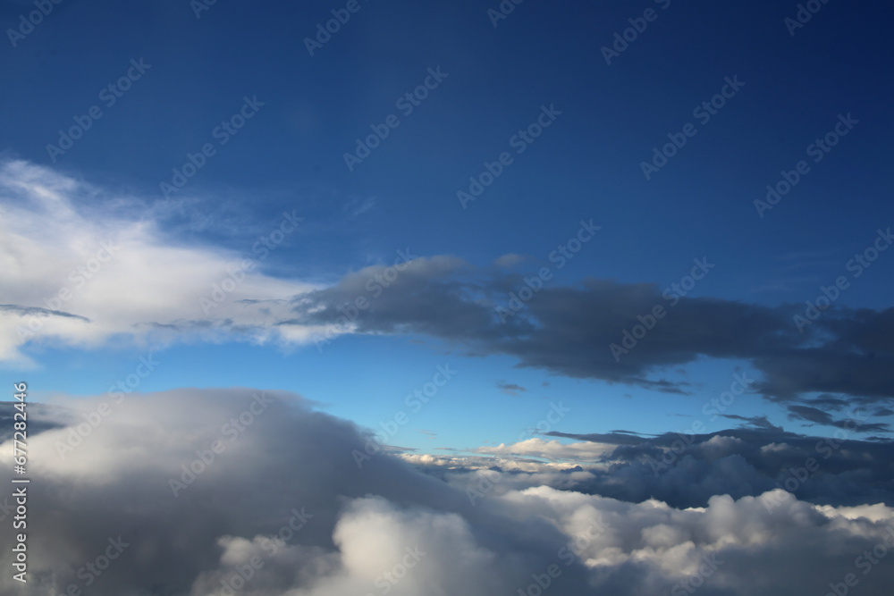 blue sky with clouds