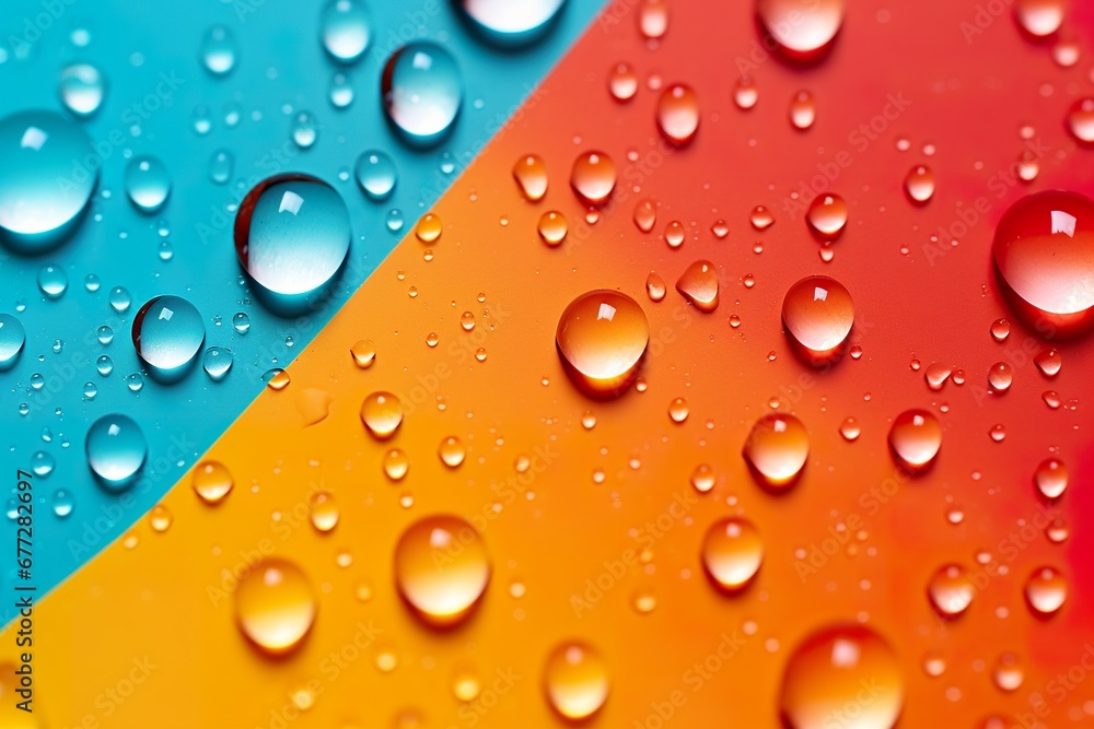 Vivid Water Drops: Colorful Elegance Vivid Water Drops: Colorful Elegance