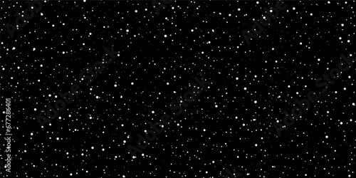 Starry space background in the night, rain drops, noise, dust texture, snow background, space universe, twinkling lights, starry night sky - vector