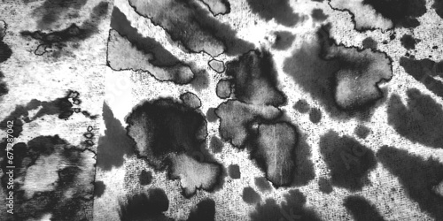 Leopard Stripe. Metal Background. Gray Jaguar