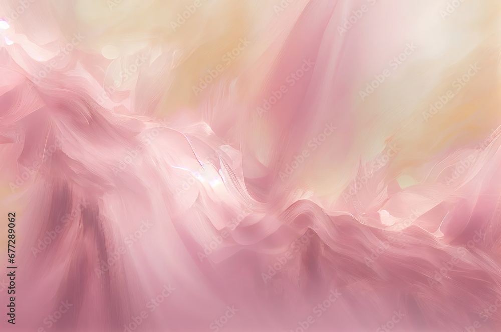 Hazy Blend of Pink and Yellow Creating a Dreamy and Vibrant Atmosphere Generative AI