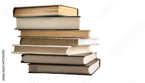 A Stack Of Books On a Transparent Background Png