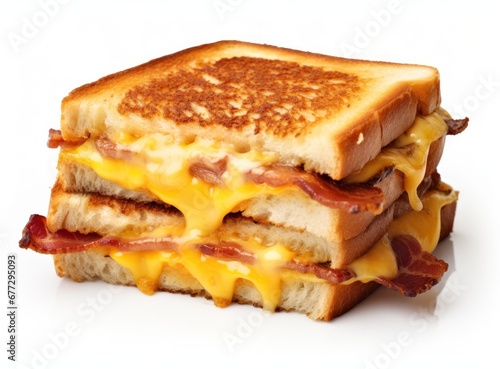 cheese bacon and grilled sandwich with cheese and bacon
