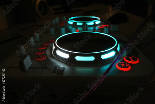 Close up of a controller