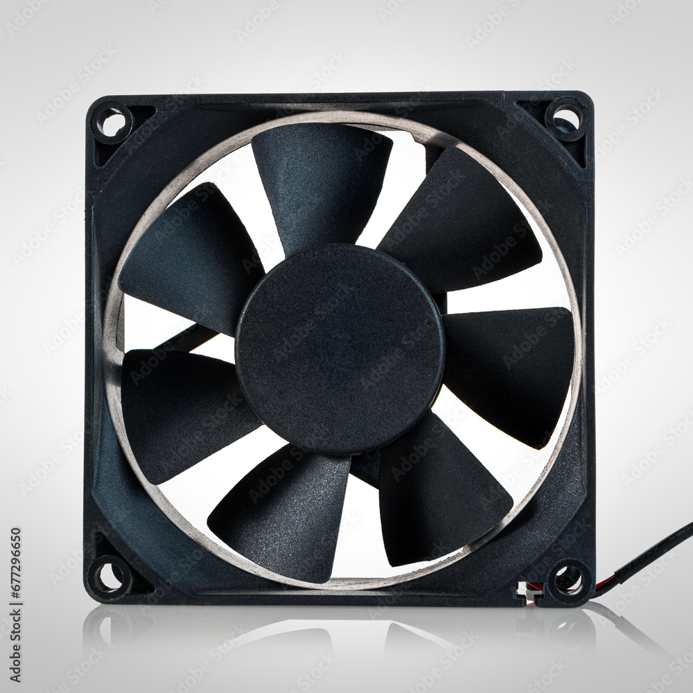 home computer or server cooling fan isolated home computer or server cooling fan isolated