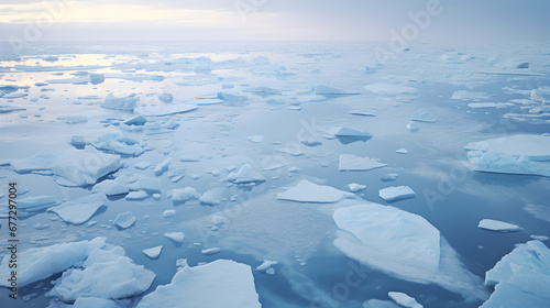 melting ice caps in the arctic as a result of global warming