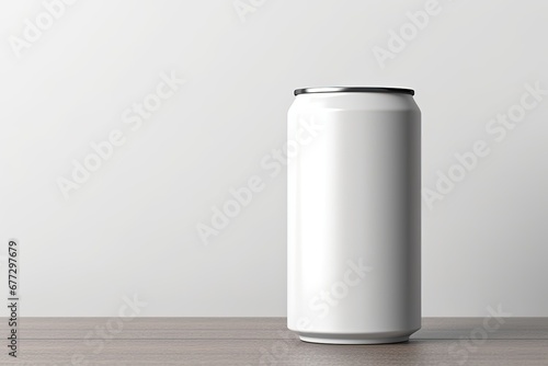 Mockup can for drinks on a white background