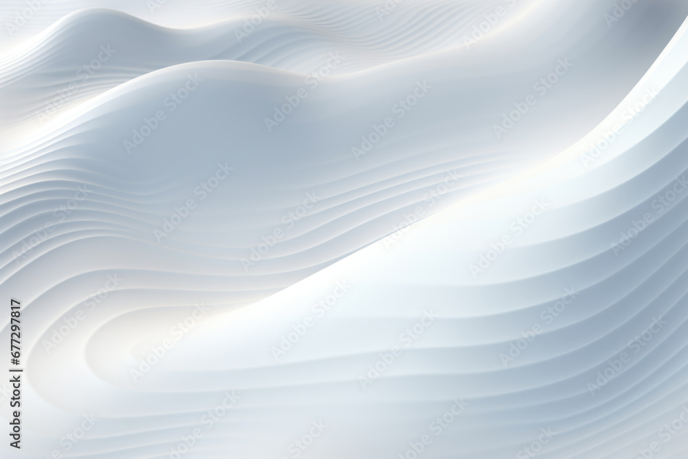 Obraz premium Abstract white wave background