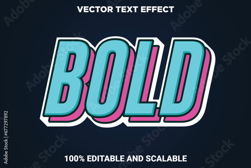 Bold Vector Text Effect Fully Editable Element And Font