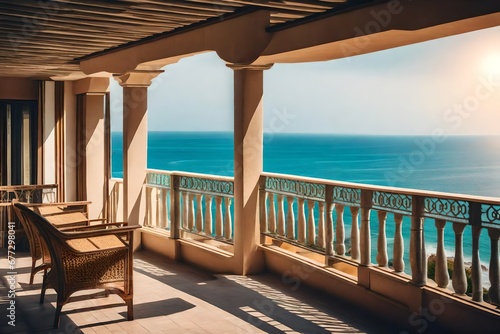 view of the sea from the balcony © Osama
