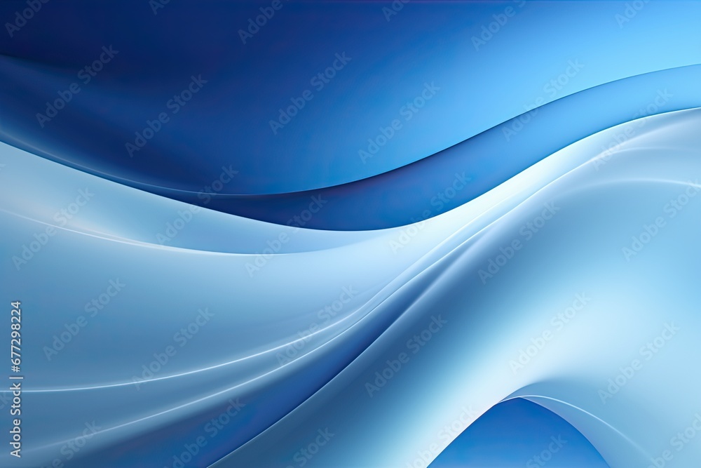 Abstract blue waves with a smooth gradient.
