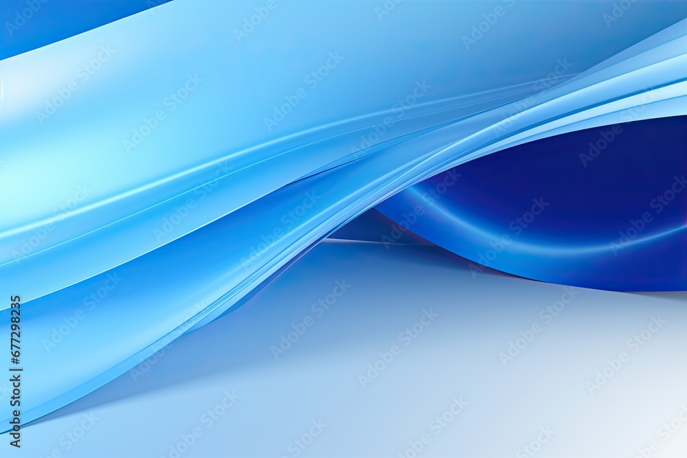 Abstract blue waves with a smooth gradient. Abstract blue waves with a smooth gradient.