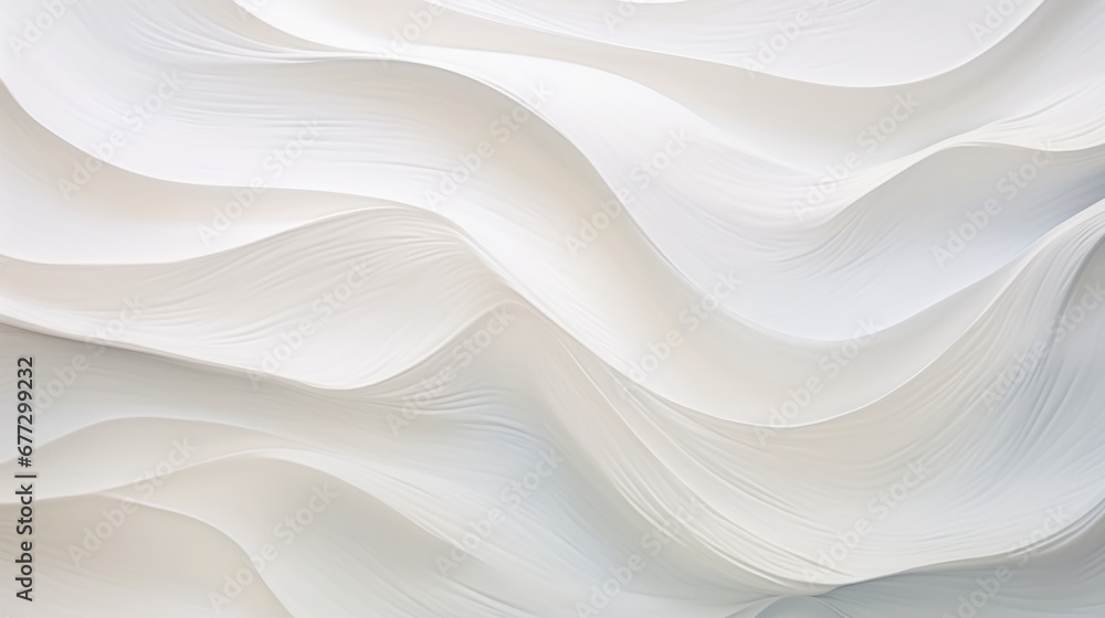 Obraz premium Abstract white wave background