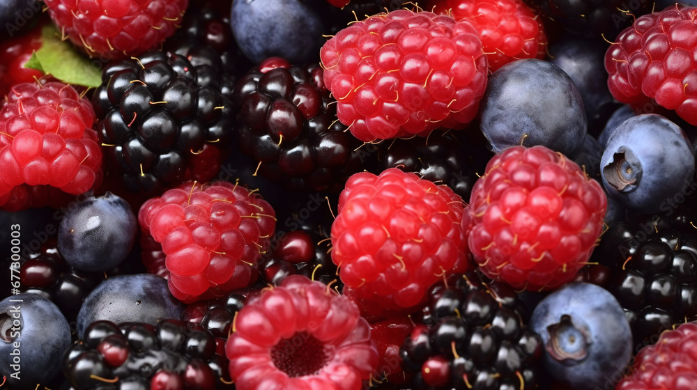 tasty fresh macro picture filling of the fruits blueberries, blackberries and raspberries tasty fresh macro picture filling of the fruits blueberries, blackberries and raspberries