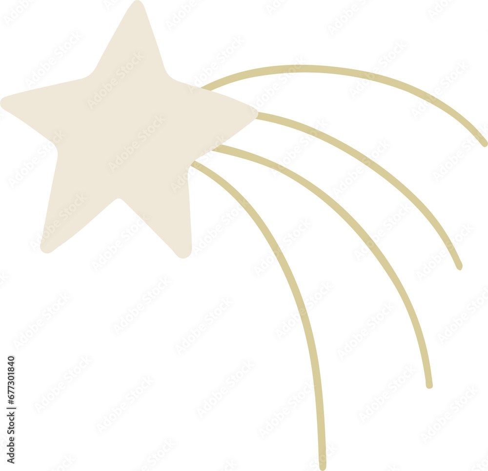 Obraz premium Star vector flat illustration.