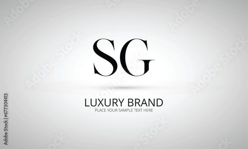 SG S sg initial logo | initial based abstract modern minimal creative logo, vector template image. luxury logotype logo, real estate homie logo. typography logo. initials logo