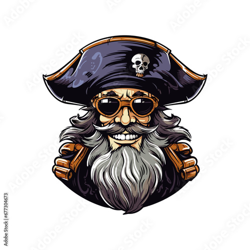 Pirates mascot gaming logo design