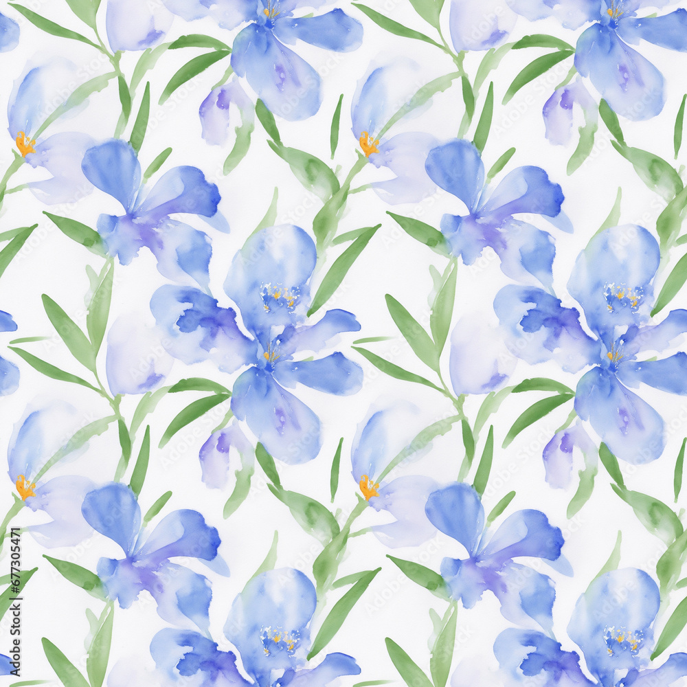 seamless watercolor floral abstract colorful wallpaper