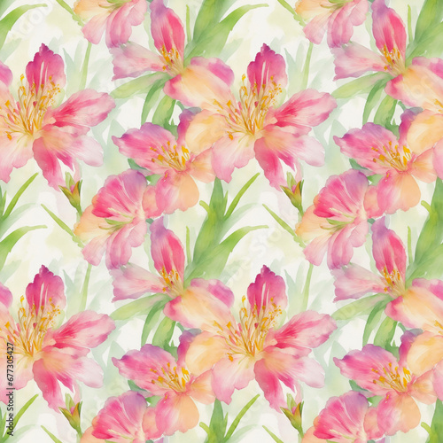 seamless watercolor floral abstract colorful wallpaper