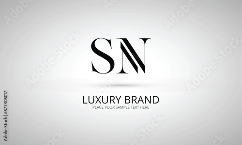 SN S sn initial logo | initial based abstract modern minimal creative logo, vector template image. luxury logotype logo, real estate homie logo. typography logo. initials logo