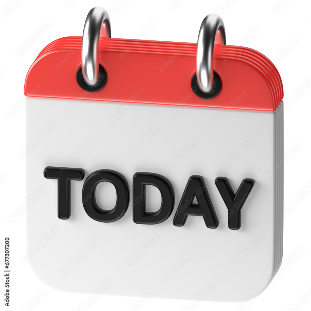 3D icon of a calendar 3D icon of a calendar