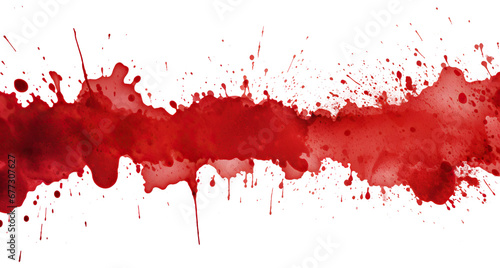 Blood stains cut out photo