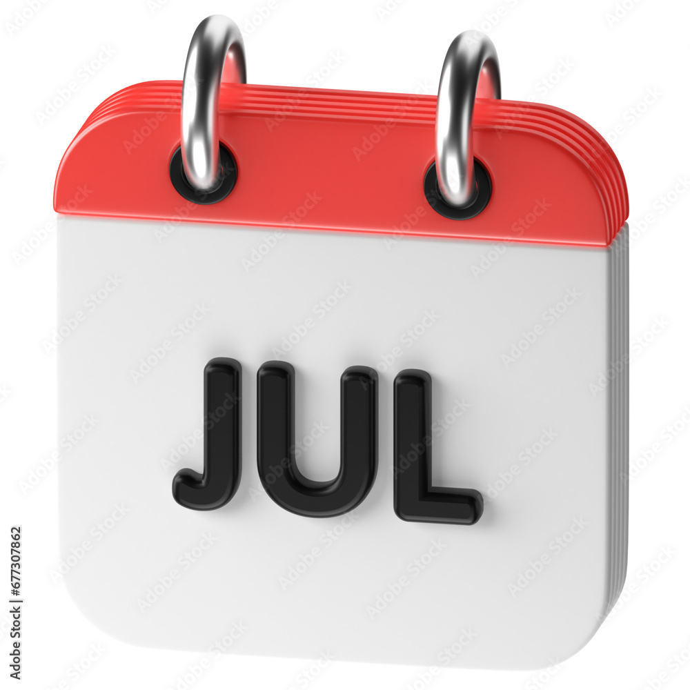 3D icon of a calendar 3D icon of a calendar