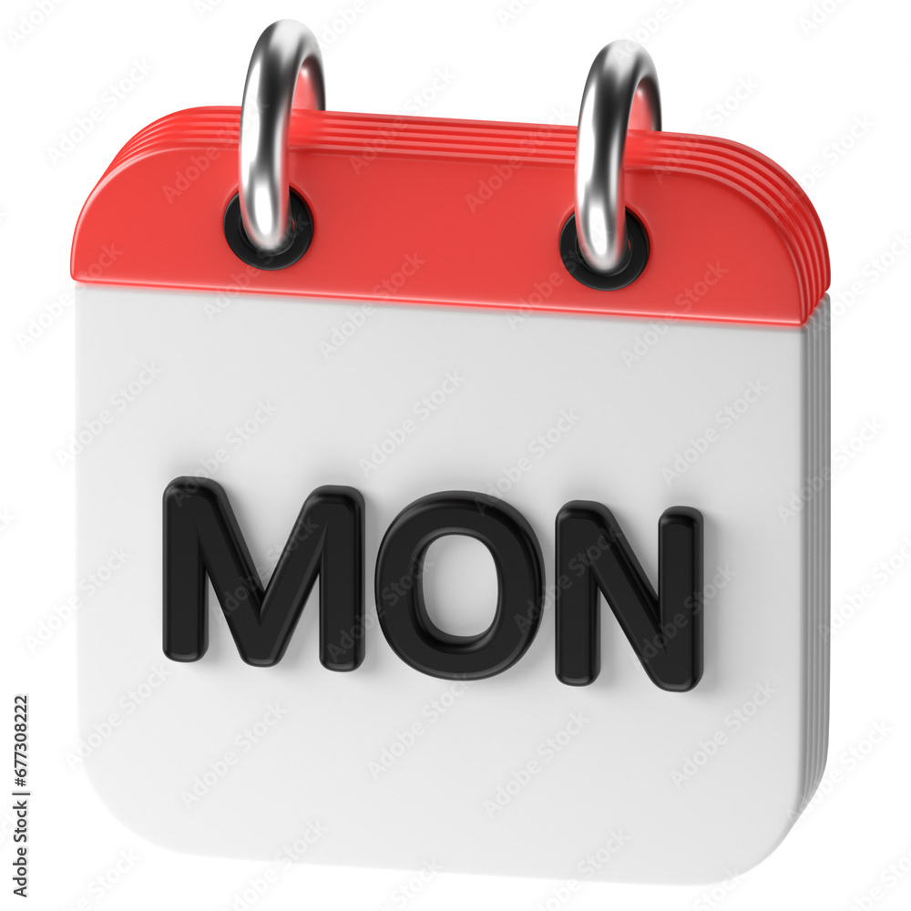 3D icon of a calendar 3D icon of a calendar