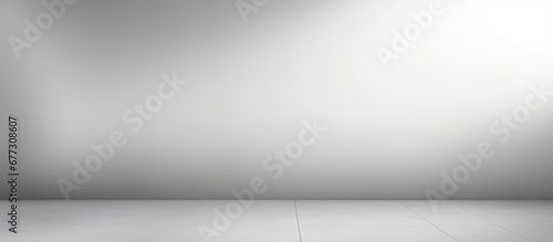 Abstract studio background with a gradient of grey and white Copy space image Place for adding text or design