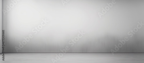 Abstract studio background with a gradient of grey and white Copy space image Place for adding text or design photo