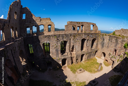 Inside the ruins of Hohenbaden Castle in the Black forest German photo