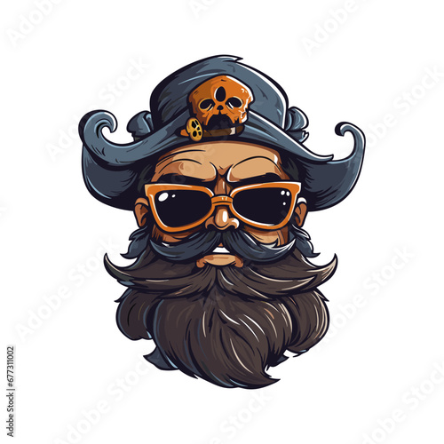 Head pirate mascot