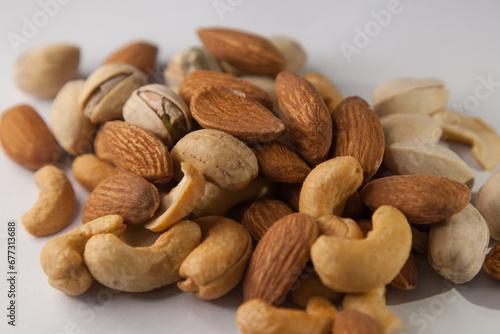 mixed nuts or seed close up picture