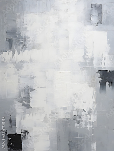 Abstract and textured oil paint background in grey and pink colors