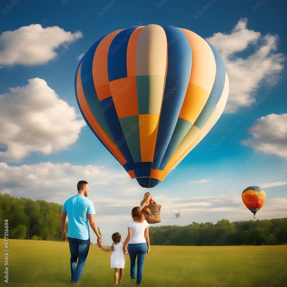 Obraz premium Hot air balloons