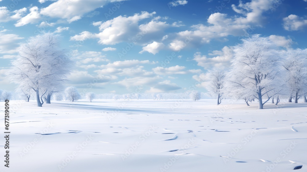 Peaceful winter landscape Peaceful winter landscape
