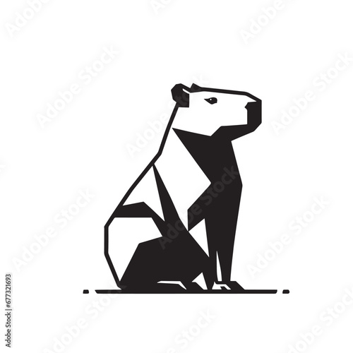 Capybara logo for graphic design, capybara designs for prints and commercial publications, vectorized capybara