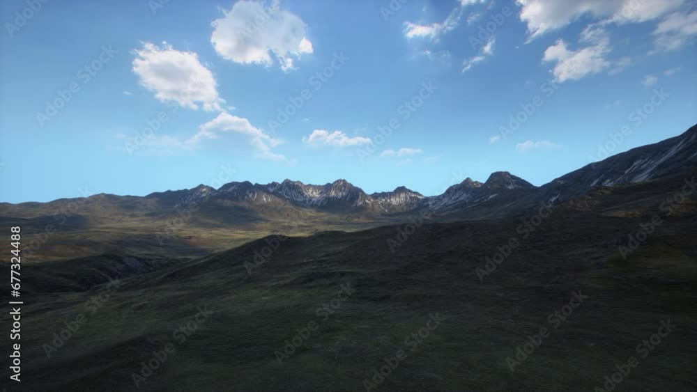 A view of a mountain range from a helicopter A view of a mountain range from a helicopter