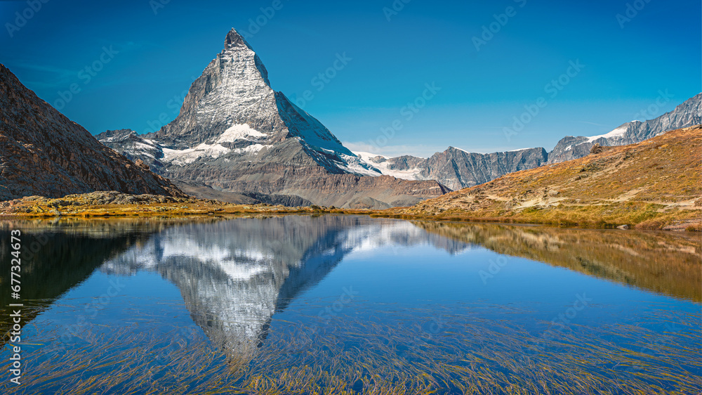 Matterhorn Spiegelung Riffelsee