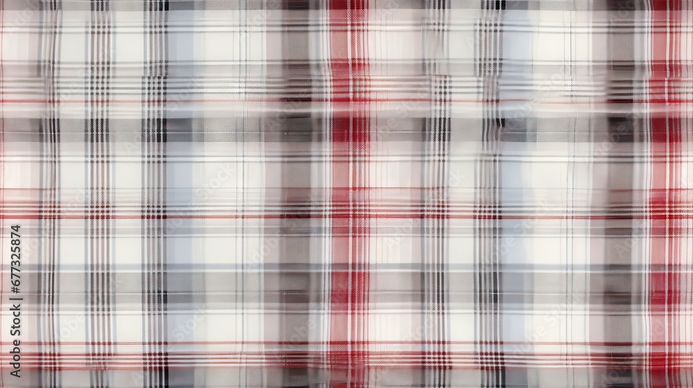  a red, white, and black plaid pattern is seen in this close up view of a fabric material material.