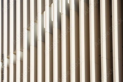 Architectural detail of a modern building  emphasizing vertical lines