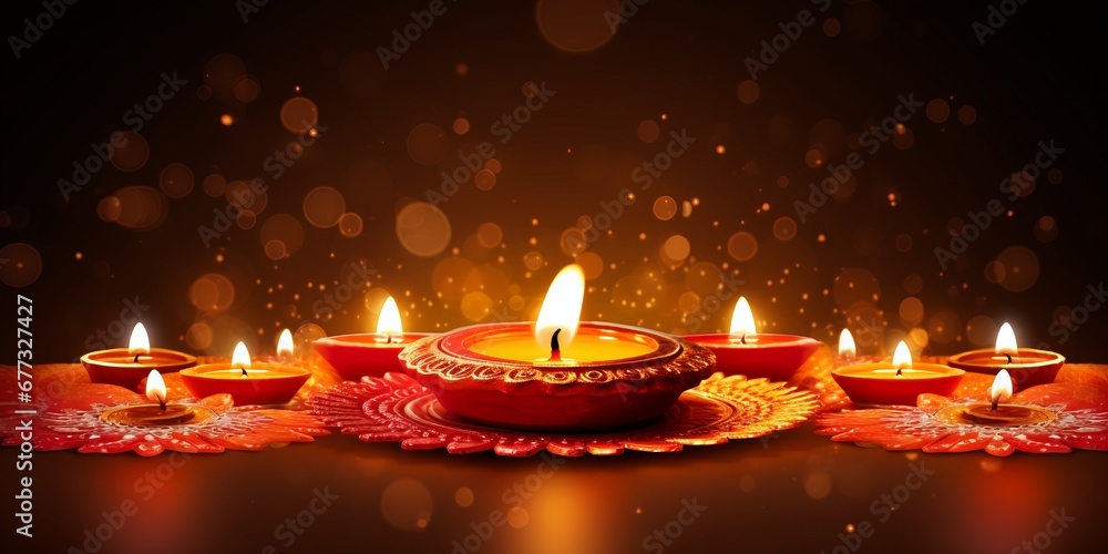 Diwali lantern illustration with copy space. Diwali lantern illustration with copy space.