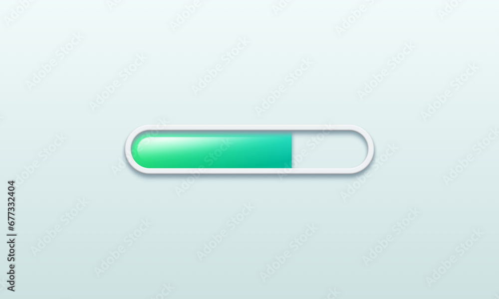 Green download status bar. Download status. Web sign or icon. Illustration Green download status bar. Download status. Web sign or icon. Illustration