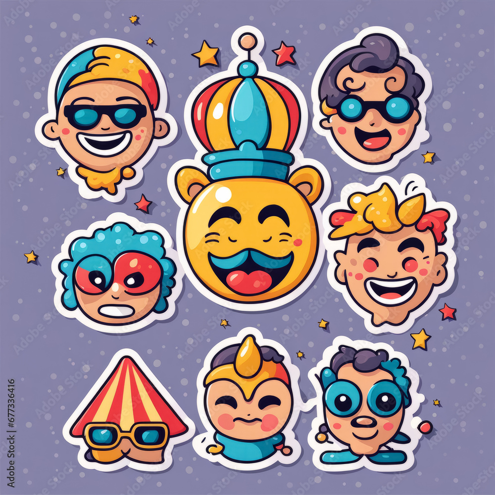 Karneval Sticker, generated image Karneval Sticker, generated image