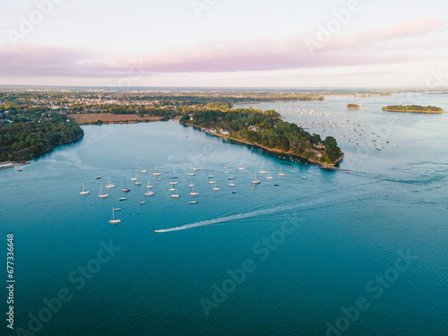 Coucher de soleil sur le Golfe du Morbihan
