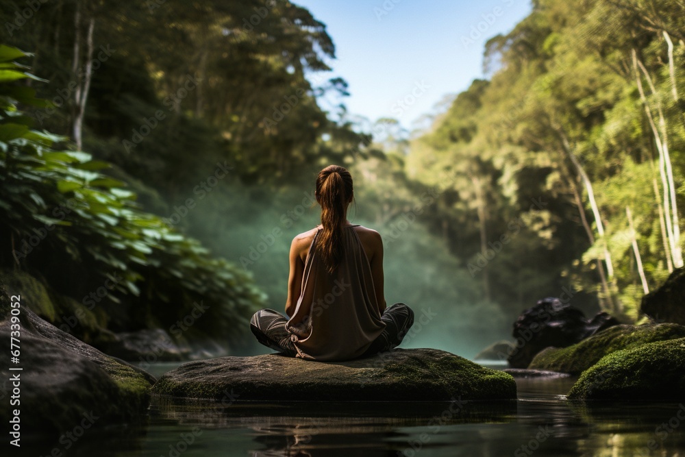 Nature's Yoga Haven: Serene Practice