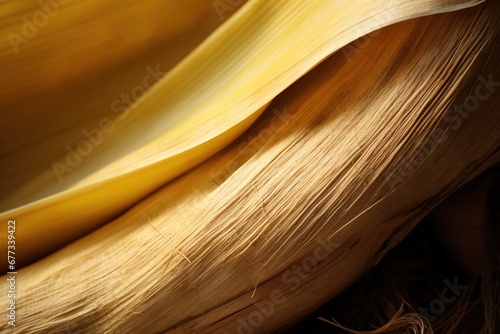 Banana fiber closeup with natural light