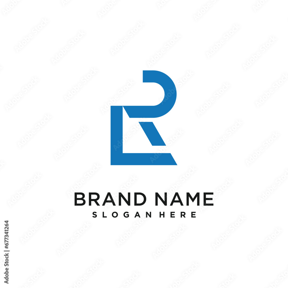 R design element vector icon with creative modern concept idea R design element vector icon with creative modern concept idea