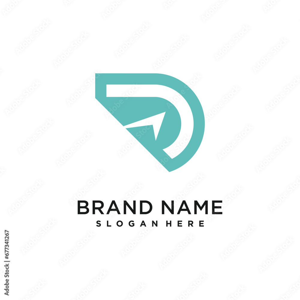 R design element vector icon with creative modern concept idea R design element vector icon with creative modern concept idea