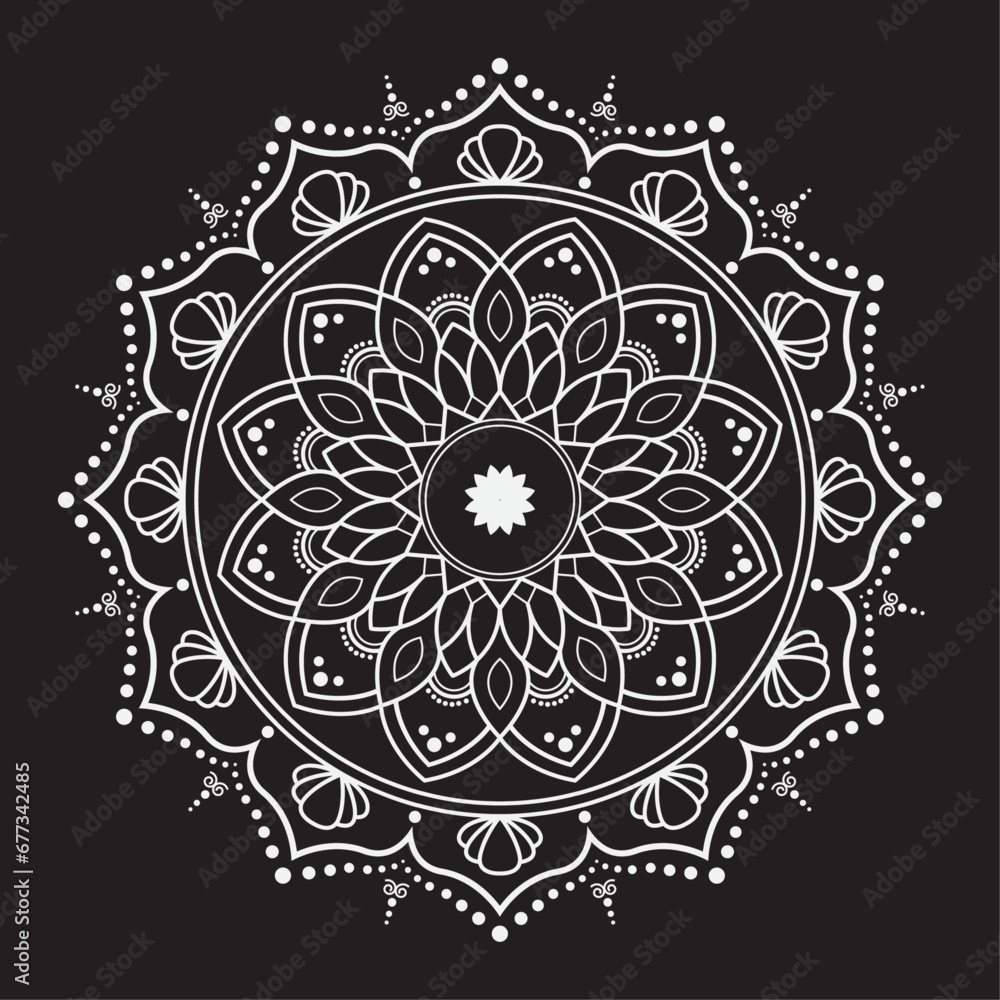 Ornamental Geometric luxury mandala pattern vector design white Ornamental Geometric luxury mandala pattern vector design white